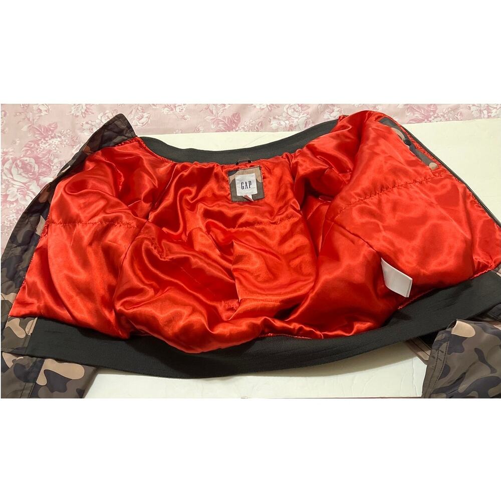 Women’s Gap Camo Bomber Jacket Size S - Picture 6 of 10